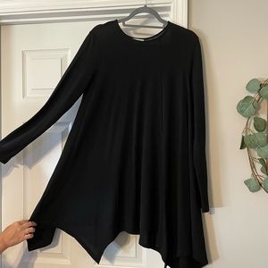 Black sweater tunic